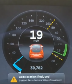 Acceleration reduced contact tesla service