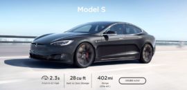 Tesla Model S получила официальный EPA пробег 650 километра.